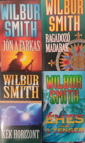 Wilbur Smith - Kk horizont+Jn a farkas+hes akr a tenger+Ragadoz madarak 4db krimi