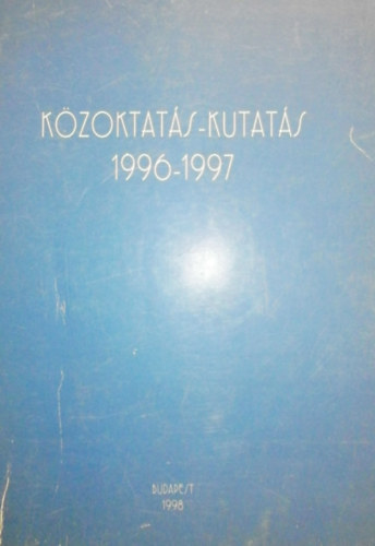 Kzoktats-kutats 1996-1997