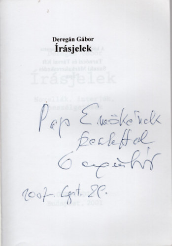 rsjelek-Novellk, interjk, beszlgetsek-dediklt