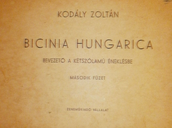 Bicinia Hungarica 2.