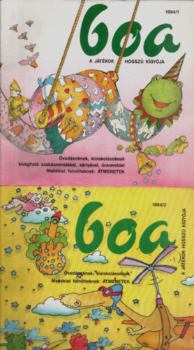 Blint Csaba - 2 db Goa - a jtkok hossz kgyja 1994. 1-2. szm.