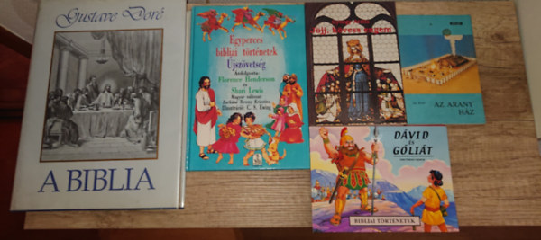 Gyrgy Attila, Shari Lewis Jan Rouw - 5 kiadvny a Biblia vilgrl kisebbeknek: Az arany hz, Jjj, kvesss engem, Dvid s Glit, Egyperces bibliai trtnetek - jszvetsg, Biblia