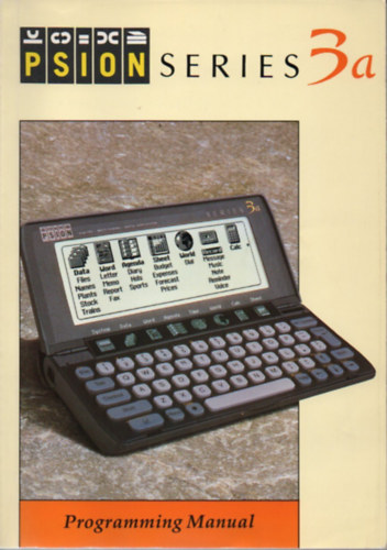 Psion Series 3a Porgramming Manual