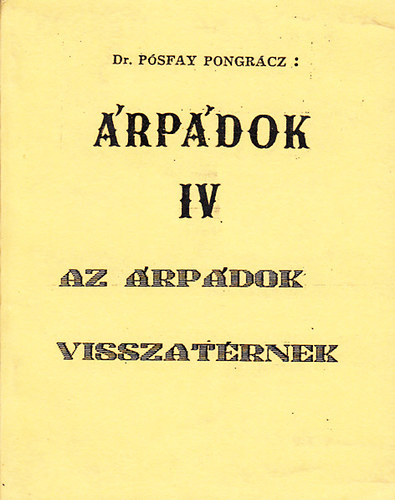 �rp�dok IV. - Az �rp�dok visszat�rnek