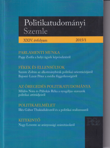 Politikatudomnyi szemle 2015/1