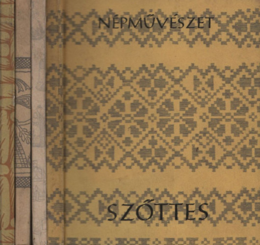 4 db. kötet a Népművészet sorozatból (Szőttes + Népviselet + Fonás + Pásztorművészet)
