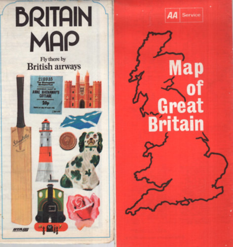 2 db Greait  Britain trkp ( Map of Great Britain - Britain map )