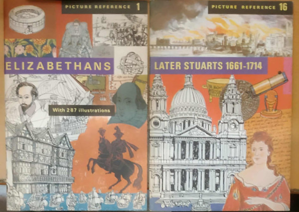 2 db Picture Reference: 1. Elizabethans + 16. Later Szuarts 1661-1714