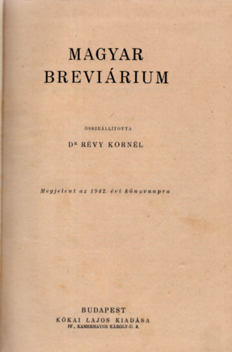 Magyar Brevirium