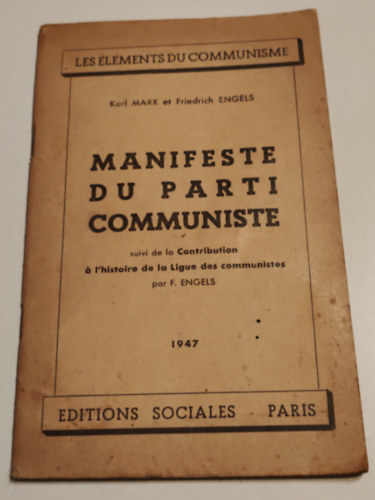 Manifeste du parti communiste 1947