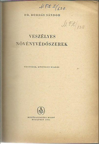 Vesz�lyes n�v�nyv�d�szerek