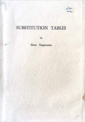 Naoe Naganuma - Naganuma's basic japanese course - Subtitution tables - japn nyelvknyv