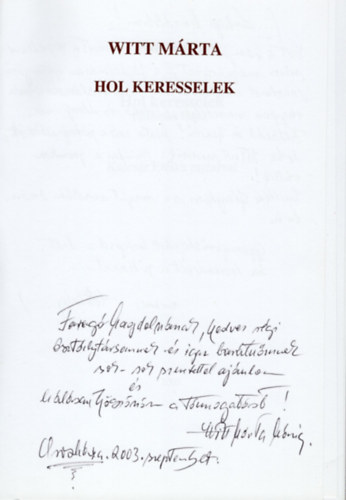 Hol keresselek-versek ( dediklt )