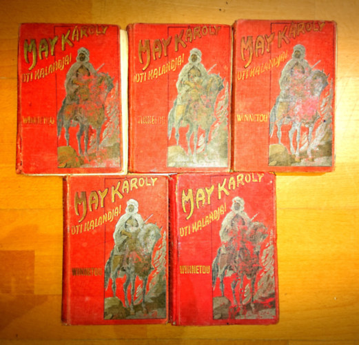 May Kroly utikalandjai: Winnetou 1., 3., 4., 5., 6. (a  msodik ktet hinyzik!)