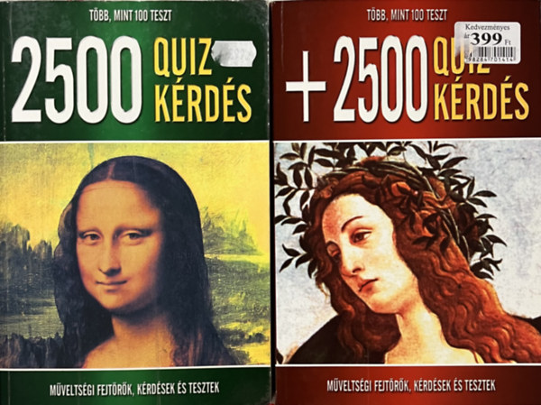 2500 quiz krds s + 2500 quiz krds - Mveltsgi fejtrk, krdsek s tesztek (2 ktet)
