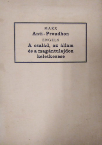 Anti-Proudhon (A filozfia nyomorsga)