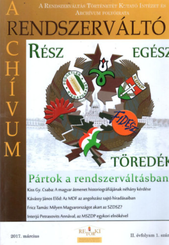 Rendszervlt archvum II. vf. 1. szm  ( 2017. mrcius )