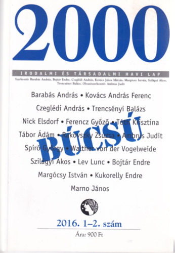 2000 Irodalmi s Trsadalmi Havi Lap - 2016. 1-2. szm