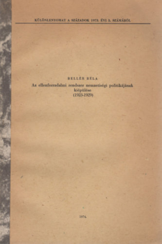 Az ellenforradalmi rendszer nemzetisgi politikjnak kiplse (1923-1929)