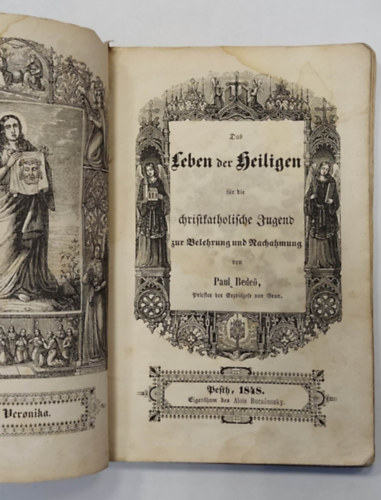 Das  Leben der Heiligen Christkatholische Jugend - 1848 - (Vallsi tmj, nmet nyelv knyv)