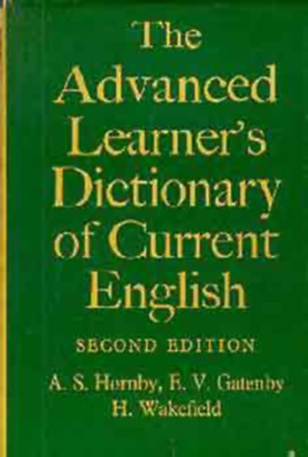 Hornby-Gatenby-Wakefield - The advanced learner's dictionary of current english (second edition)