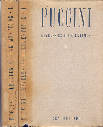Zenemkiad Vllalat - Puccini I-II. (Levelek s dokumentumok)