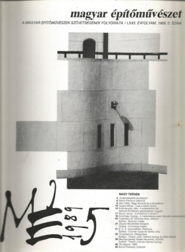 Magyar �p�t�m�v�szet 1989/5