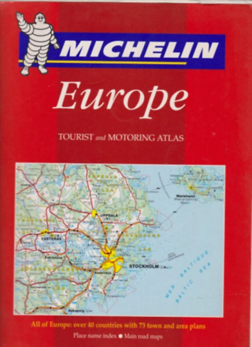 Michelin Europe - Tourist and Motoring Atlas (Francia-angol-nmet-holland)