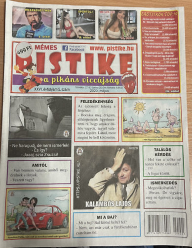 Pistike a pik�ns vicc�js�g XXVI. �vfolyam 5. sz�m - 2020. m�jus
