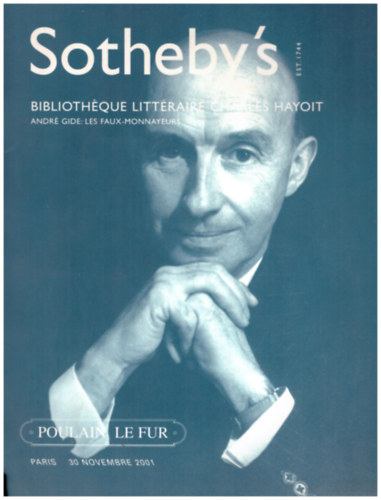 Sotheby's - Bibliothque Charles Hayoit - Paris 30 Novembre 2001