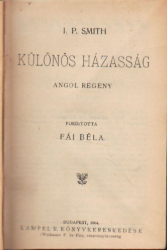 Klns hzassg -Angol regny,  ( 3 m )