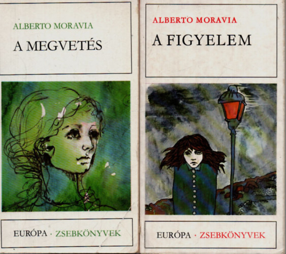 Alberto Moravia - 2 db Alberto Moravia kötet együtt: A figyelem + A megvetés