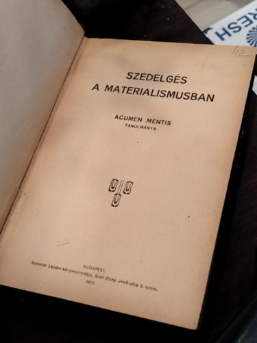Acumen Mentis - Sz�delg�s a materializmusban