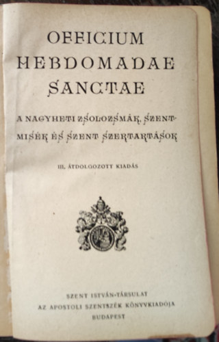 Officium hebdomadae sanctae