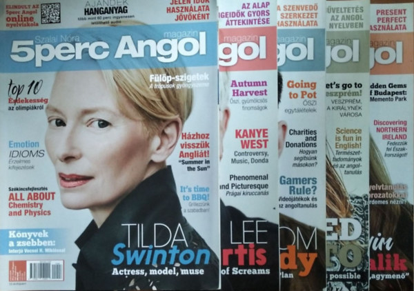 5 Perc Angol Magazin csomag (5 db szrvnyszm, 2021-2022)