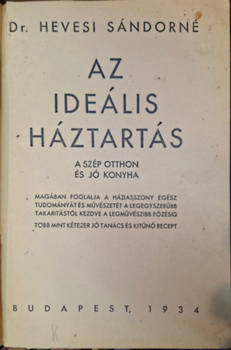 AZ IDE�LIS H�ZTART�S
