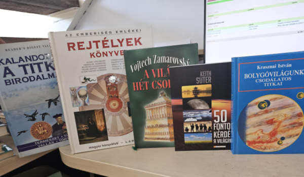 5db ismeretterjeszt ktet, KNYVMENT AJNLAT: Bolygvilgunk csodlatos titkai+ 50 fontos krds a vilgrl+ A vilg ht csodja+ Rejtlyek knyve+ Kalandozsok a titkok birodalmban