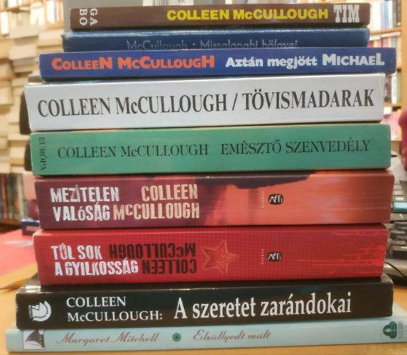 9 db romantikus: Elsllyedt mlt; Aztn megjtt Michael; A szeretet zarndokai; Tl sok a gyilkossg; Meztelen valsg; Tvismadarak; Emszt szenvedly; Tim; Missalonghi hlgyei