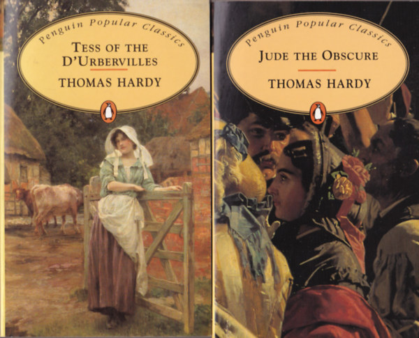 2 db Thomas Hardy knyv: Jude the Obscure + Tess of the D' Urbervilles ( Penguin Popular Classics )