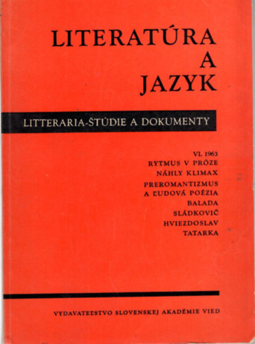 Literatra a Jazyk