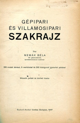 G�pipari �s villamosipari szakrajz