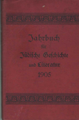 Jahrbuch fr jdische Geschichte und Literatur