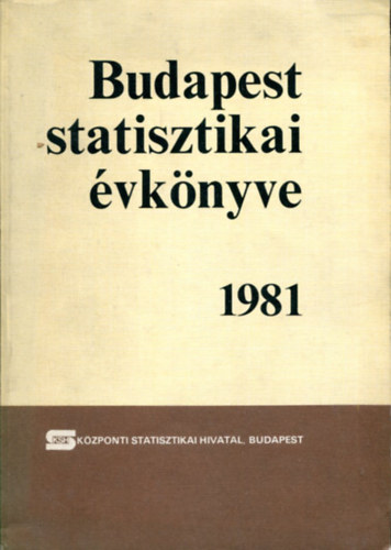 Budapest statisztikai vknyve 1981
