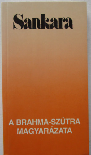 Sankara-A brahma-sztra magyarzata