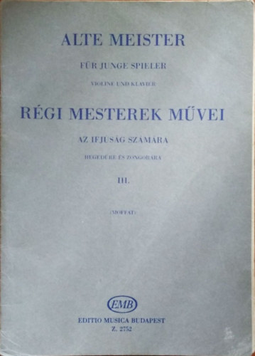 Rgi mesterek mvei az ifjsg szmra III.