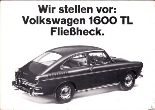 Volkswagen 1600 TL prospektus - 1965 (sz�thajthat� poszter)