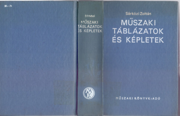 M�szaki t�bl�zatok �s k�pletek (M�szaki K�nyvkiad�)