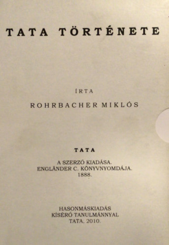 Tata t�rt�nete (Reprint kiad�s - 1888)