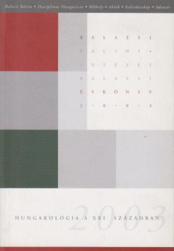 A Balassi Blint Intzet vknyve 2003