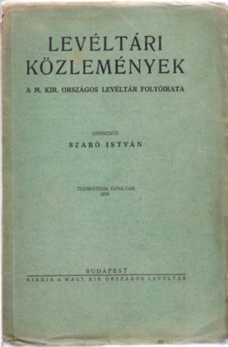 Levltri kzlemnyek 1939. (17. vf.)